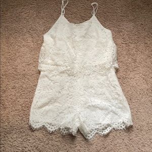 White Lace Romper